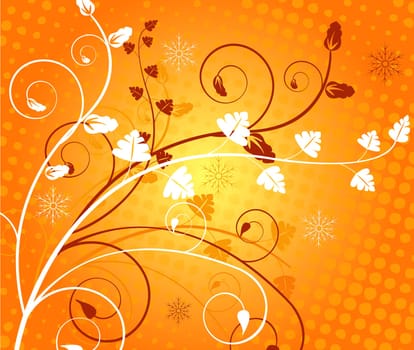 Floral background. Vector illustration