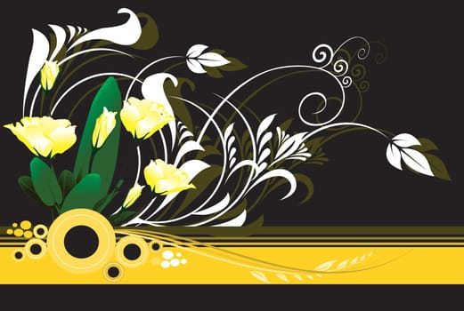 Floral design vectors