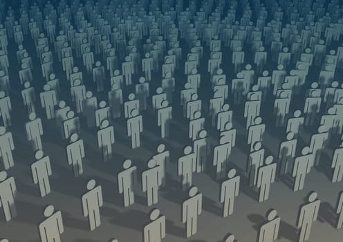 Illustrations of lots of people