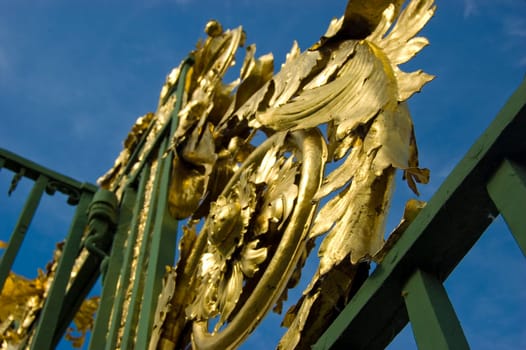 A decorated swedish gate