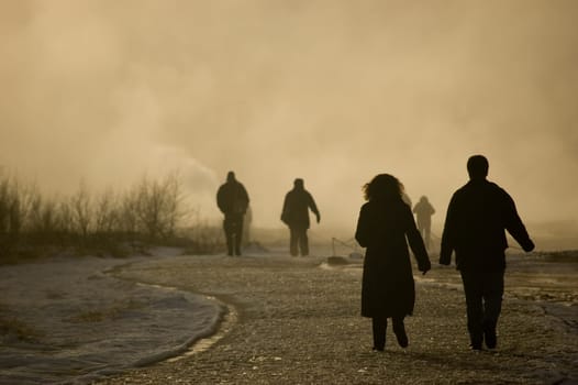 The geysir location in iceland