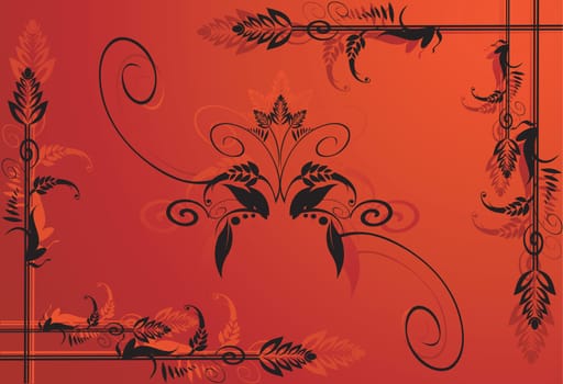 Floral design vectors