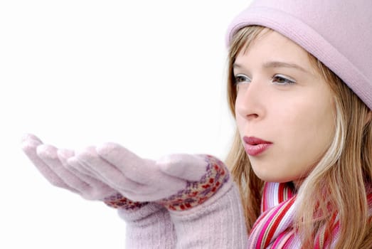 girl in winter clothes