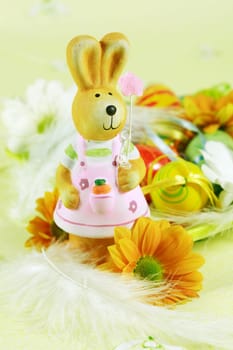Easter detail with Easter eggs or spring motive