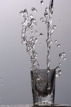 a shot being pored