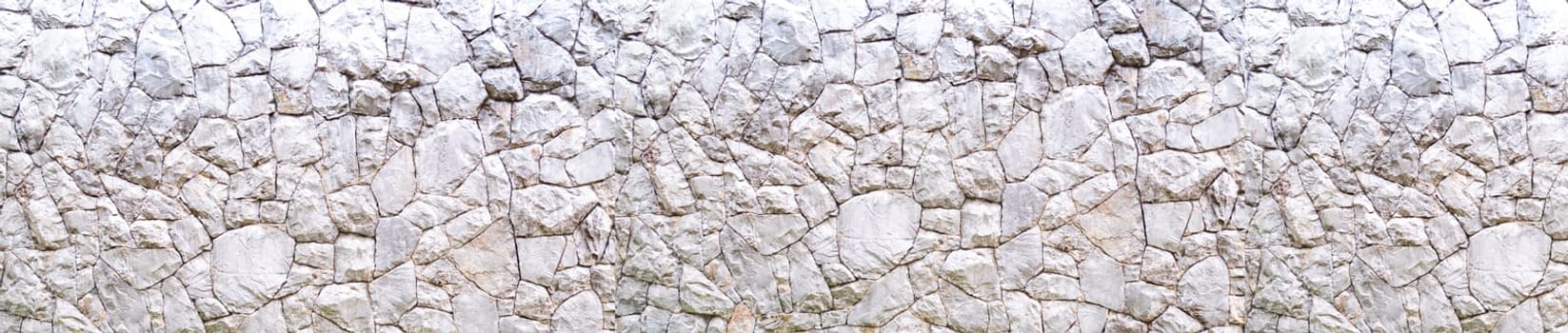 Panoramic Wide angle Slate stone wall textured background for mapping graphic