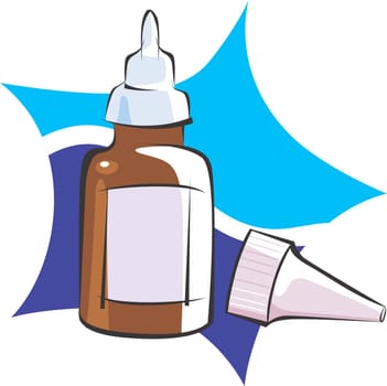 Illustration of Baby milk feeding bottle
