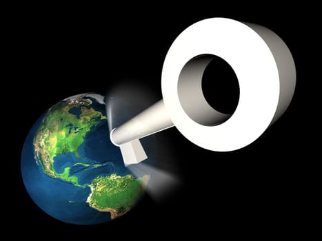 unlock 3d earth in black space