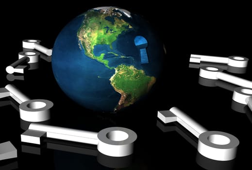 unlock 3d earth in black space