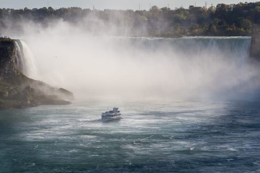 This photo was shot from Niagara Falls in Canada side.