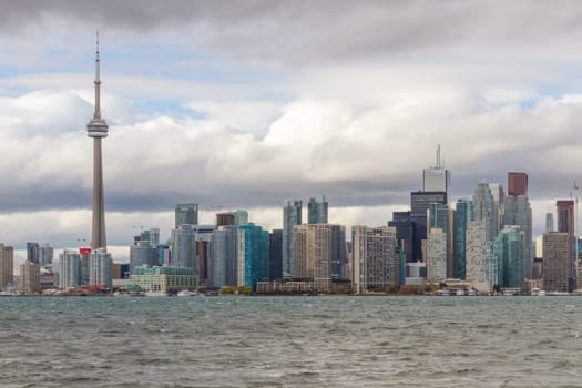 This photo was shot from snake island which is opposite to Toronto city. The leaves of trees change color.