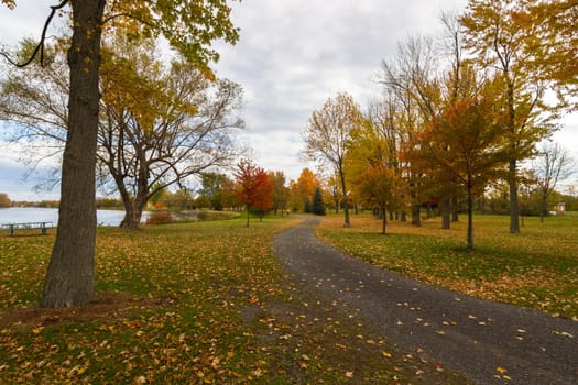 This photo was shot from Ottawa in autumn, Canada.