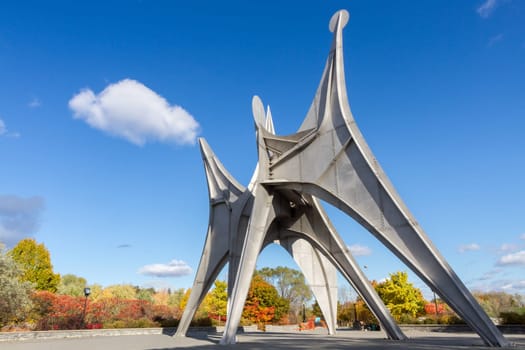 This photo was shot from Montreal city in autumn