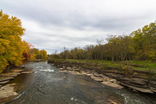 This photo was shot from Ottawa in autumn, Canada.