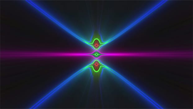 Abstract glow lines. Computer generated 3d render