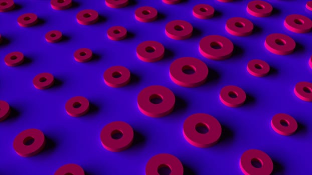 3d circles. Computer generated 3d render