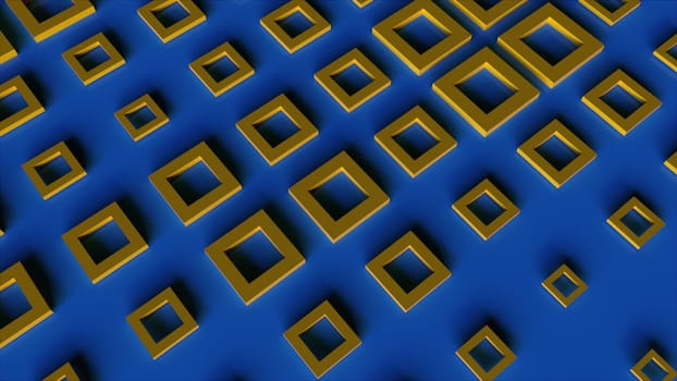 3d squares. Computer generated 3d render