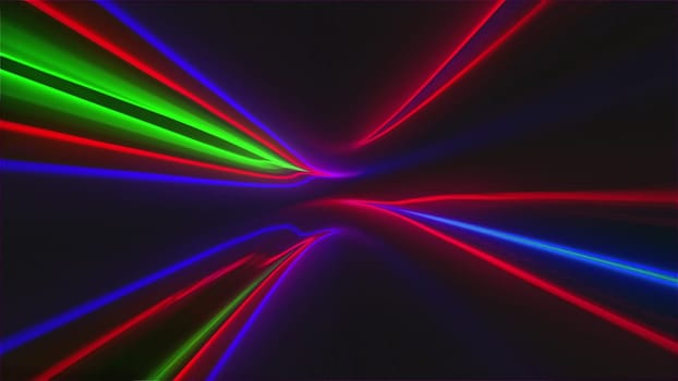 Abstract glow lines. Computer generated 3d render
