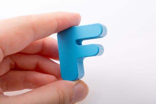 Letter cube of Fof  Alphabet made of wood