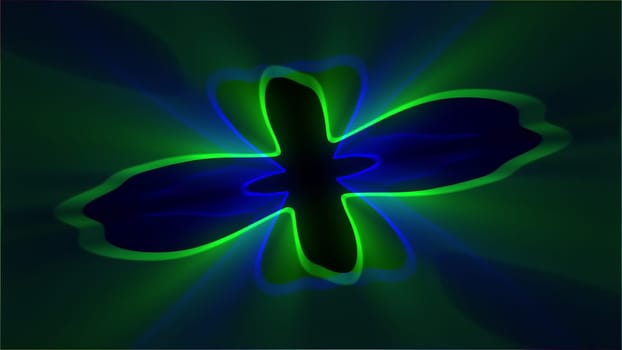 Abstract glow lines. Computer generated 3d render