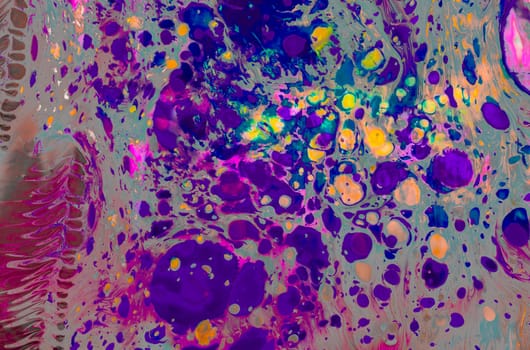 Traditional Ottoman Turkish marbling art patterns as abstract colorful background