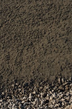 Background texture consist of full of little gravel pebbles