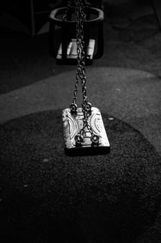 Detail of games in a playground in the city