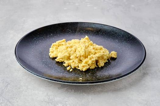 Classic scrambled eggs on a plate