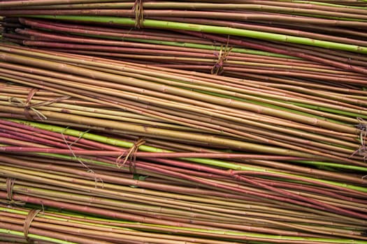 Red Green Raw Jute Texture background. This is the Called Golden Fiber in Bangladesh