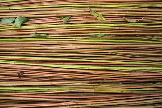 Red Green Raw Jute Texture background. This is the Called Golden Fiber in Bangladesh