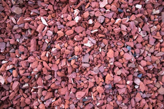 Red Broken Bricks Texture Background