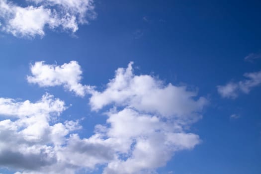 White cloudy Blue Sky natural view