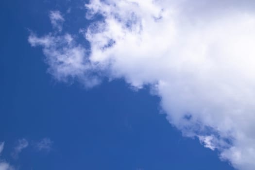 White cloudy Blue Sky natural view