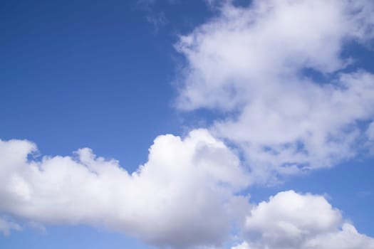 White cloudy Blue Sky natural view