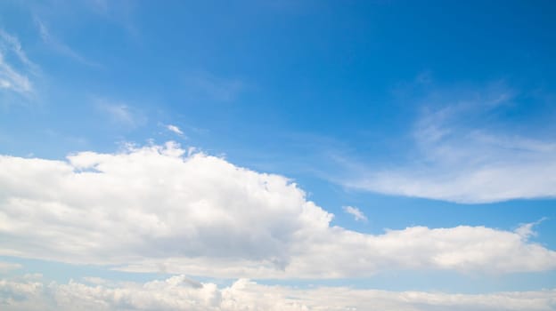 Beautiful Blue Sky With White Cloud Natural background view