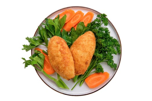 Kiev cutlet - traditional chopped chicken fillet