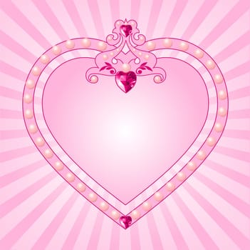 Lovely princess pink frame. Perfect for beautiful girls