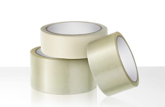 adhesive tape on white table