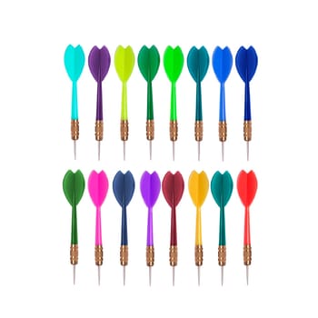 Dart isolated on white background
