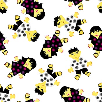 Abstract vector greeting seamless background for design use.