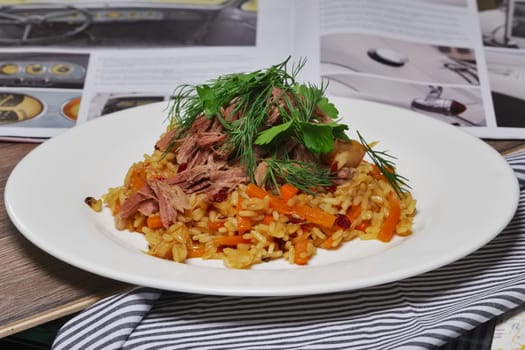 pilaf with beef