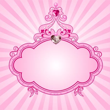 Lovely princess pink frame. Perfect for beautiful girls