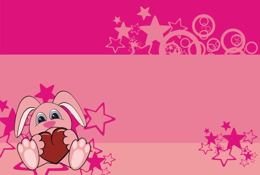 bunny baby cartoon background in vector format very easy to edit