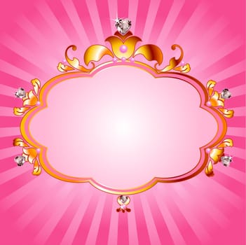 Lovely princess pink frame. Perfect for beautiful girls