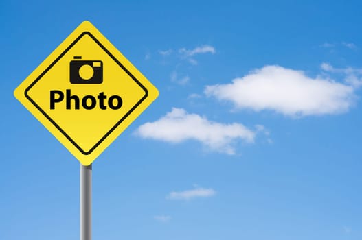 Sign photo sky background.