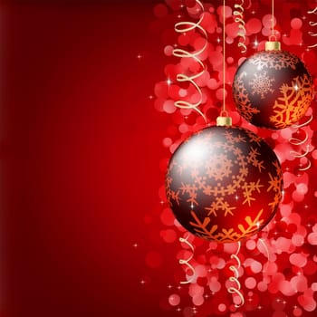 Merry Christmas Elegant Background for Greetings Card. EPS 8 vector file included