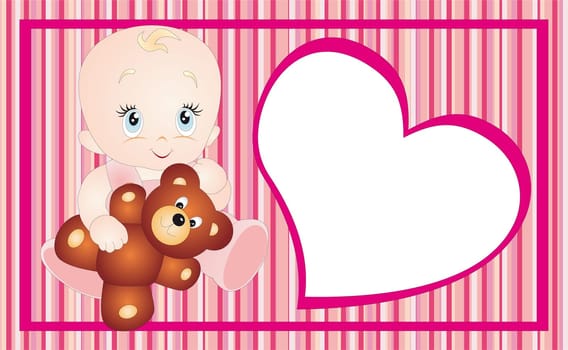 New born baby card design. To see similar, please VISIT MY PORTFOLIO