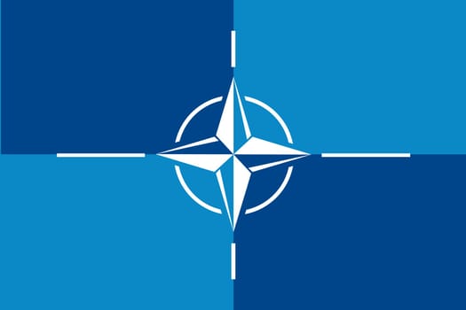 A NATO OTAN flag background illustration large file