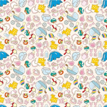 seamless baby toy pattern