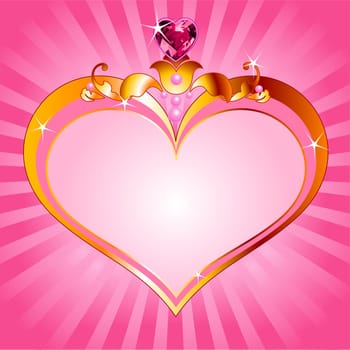 Love princess pink frame. Perfect for beautiful girls